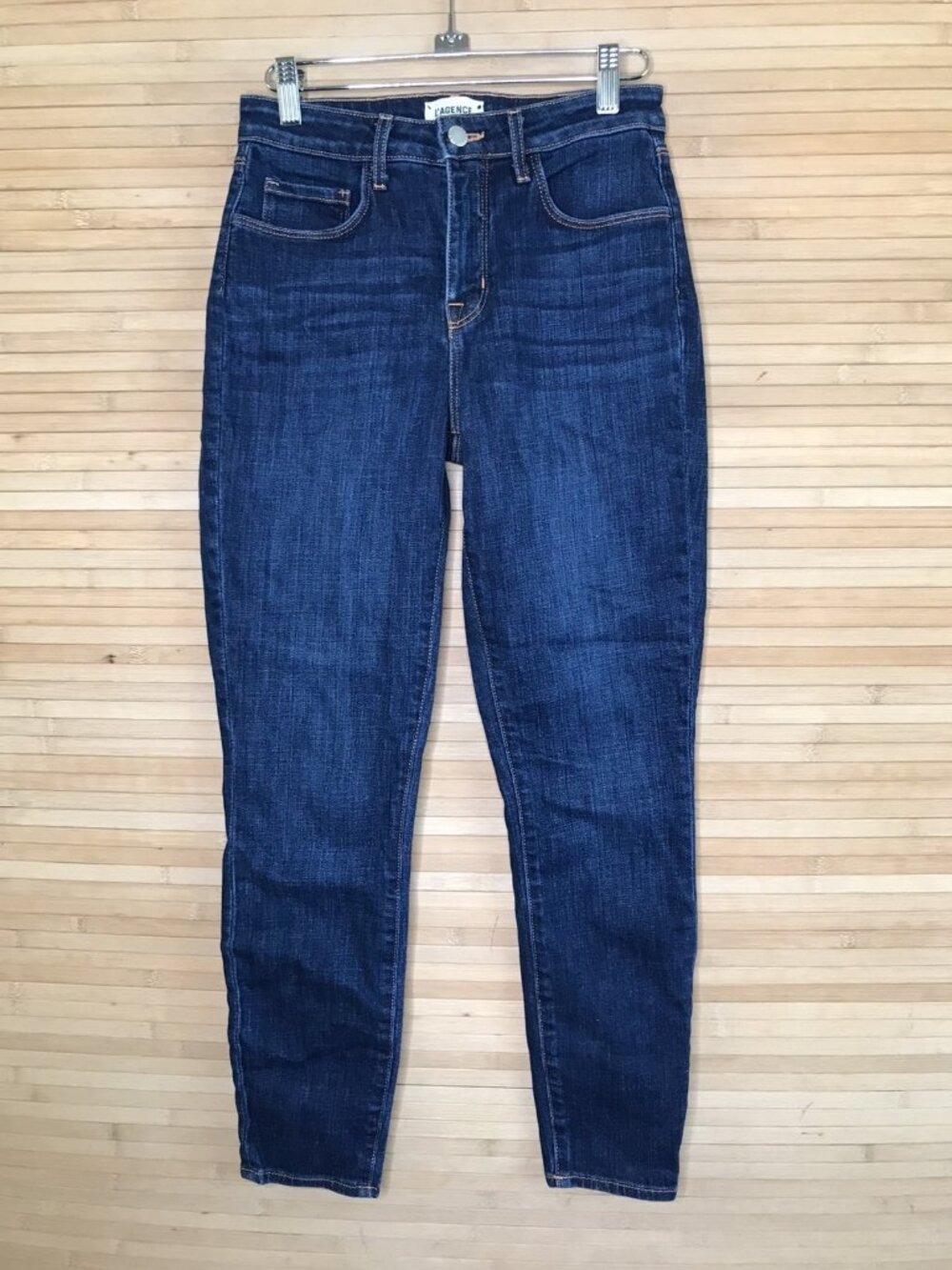 LAGENCE Women’s Skinny High Rise Stretch Denim Dark Wash Blue sz 25 L’Agence